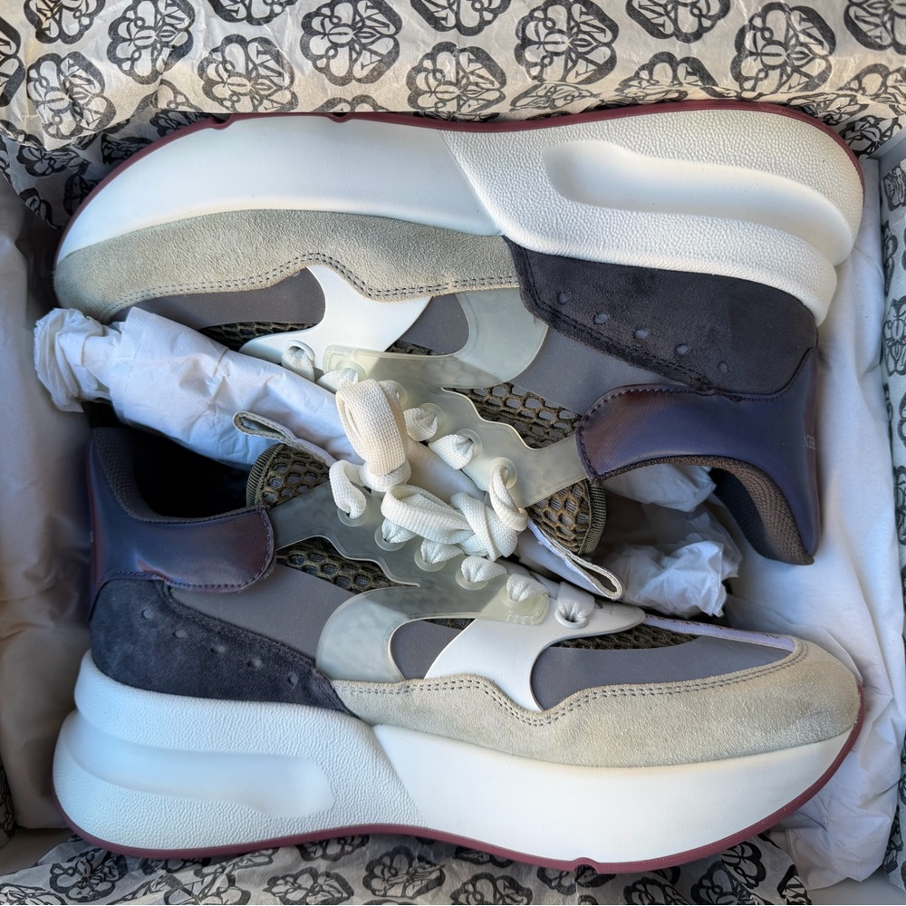 Alexander McQueen Oversized Runner Sneakers – Multi Color – Size 41